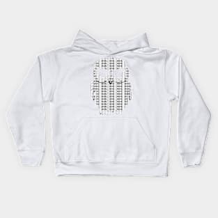 Owl Typography Hoot Hoot Kids Hoodie